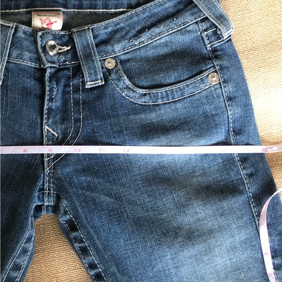 TRUE RELIGION 🍁 Julie Silver Jeans With Pave Swarovski Crystals! - Picture 8 of 13